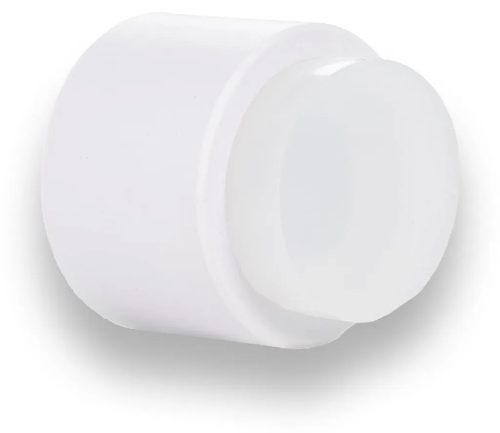 Butée de porte autocollante I-19828BTPMBL - Ø 28 mm - Blanc Laqué