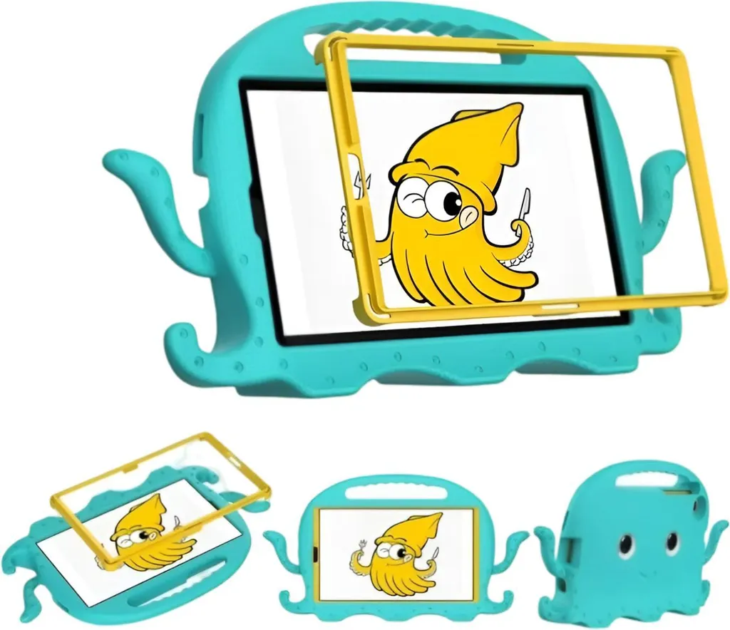 Case Anti-Shock Samsung Tab A7 8.7 Octopus Blue | Edizione Heavy Duty