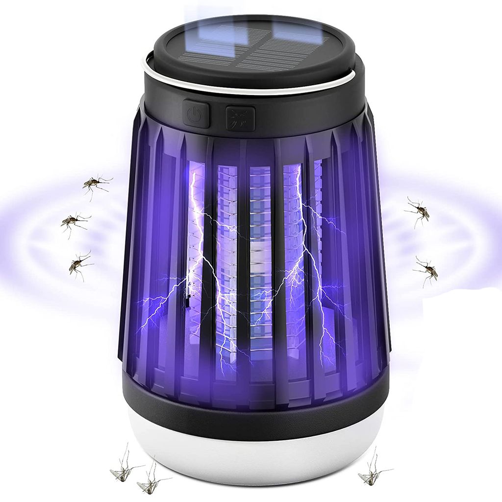 Solar Moskito Killer Insektenvernichter Elektrisch Insektenlampen Mückenfalle 