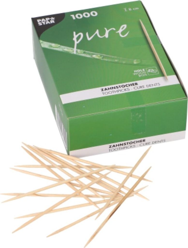 Papstar 16692, Rund, Holz, Natürlich/Natur, 80 mm, 1000 Produktbild 