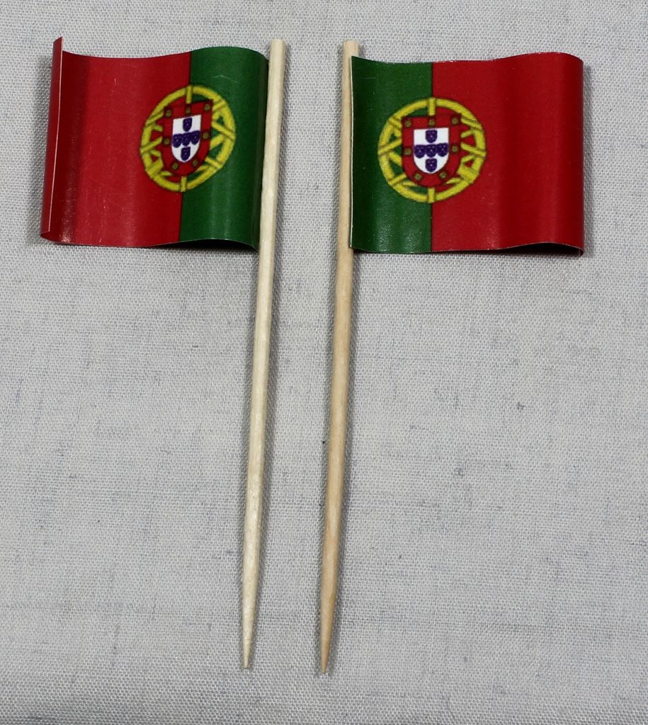 Party-Picker Flagge Portugal Papierfähnchen in Produktbild 