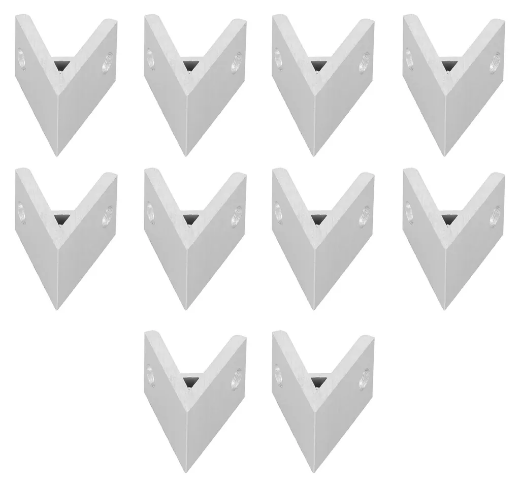 10 Équerres d'angle en aluminium pour profilés 2030404550604040-45° - 7