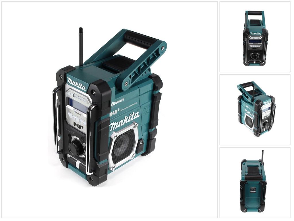 Makita DMR112, 87,5 - 108 MHz, 4,9 W, Czarny, Turkusowy, Zdjęcie produktu 
