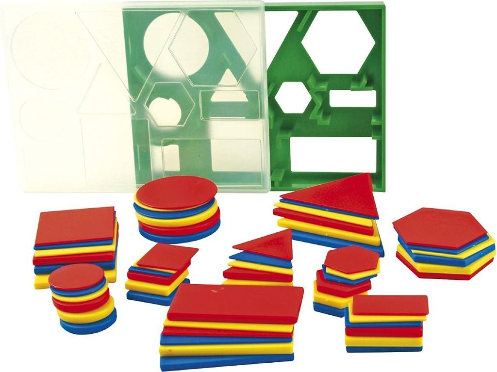 EDUPLAY 120-152 Geo Set, in Aufbewahrungsbox, bunt, Produktbild 