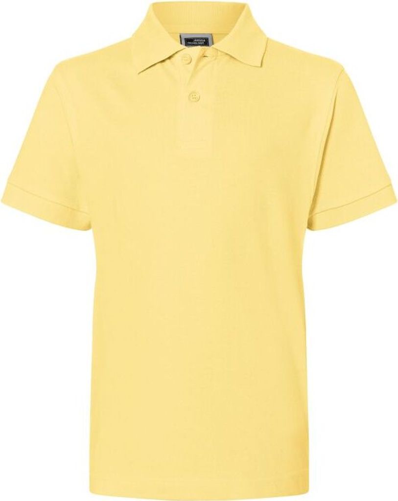 Hochwertiges Polohemd mit Armbündchen light-yellow, Gr. XL
