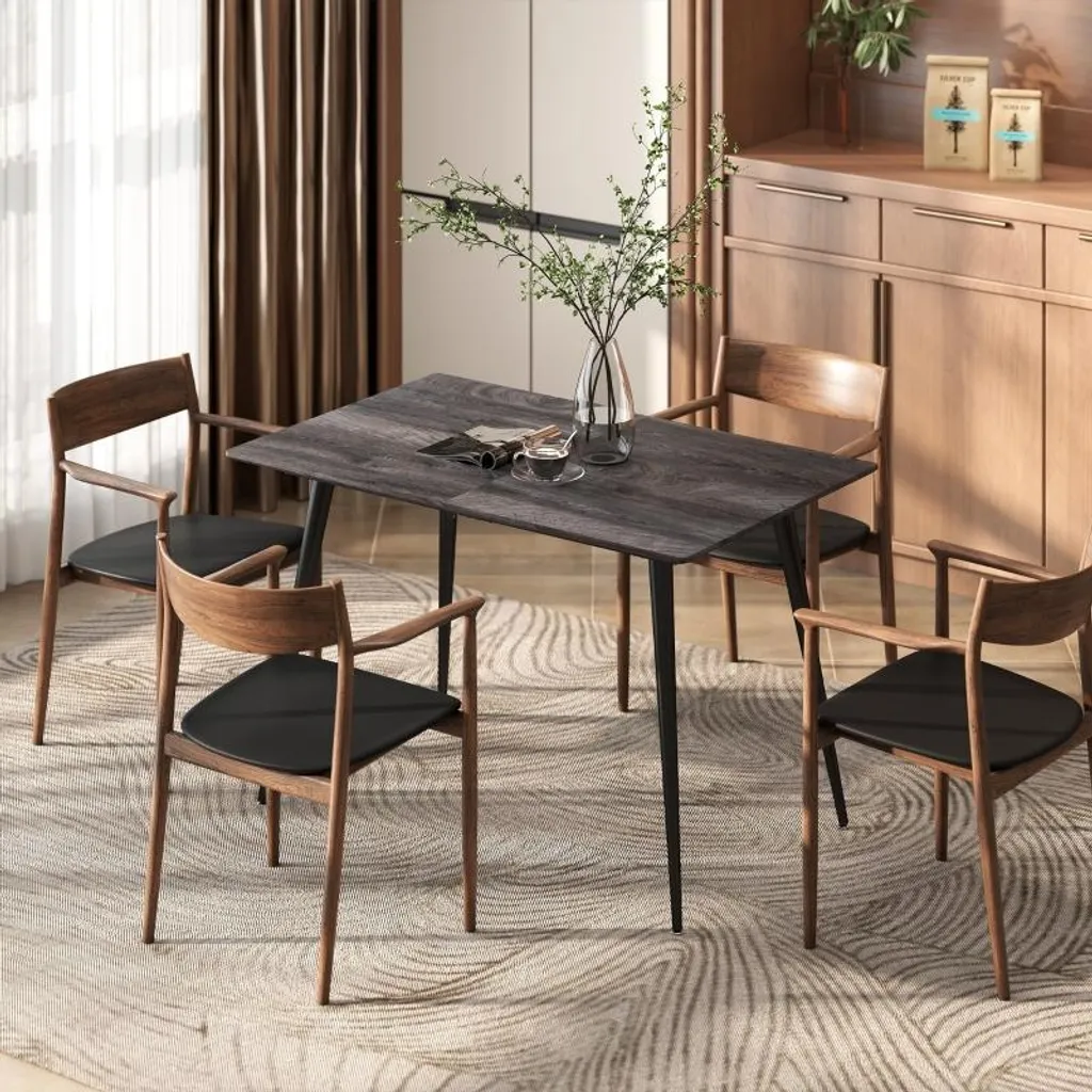 Table extensible pour recevoir 8 invités avec pieds en acier durable - 6