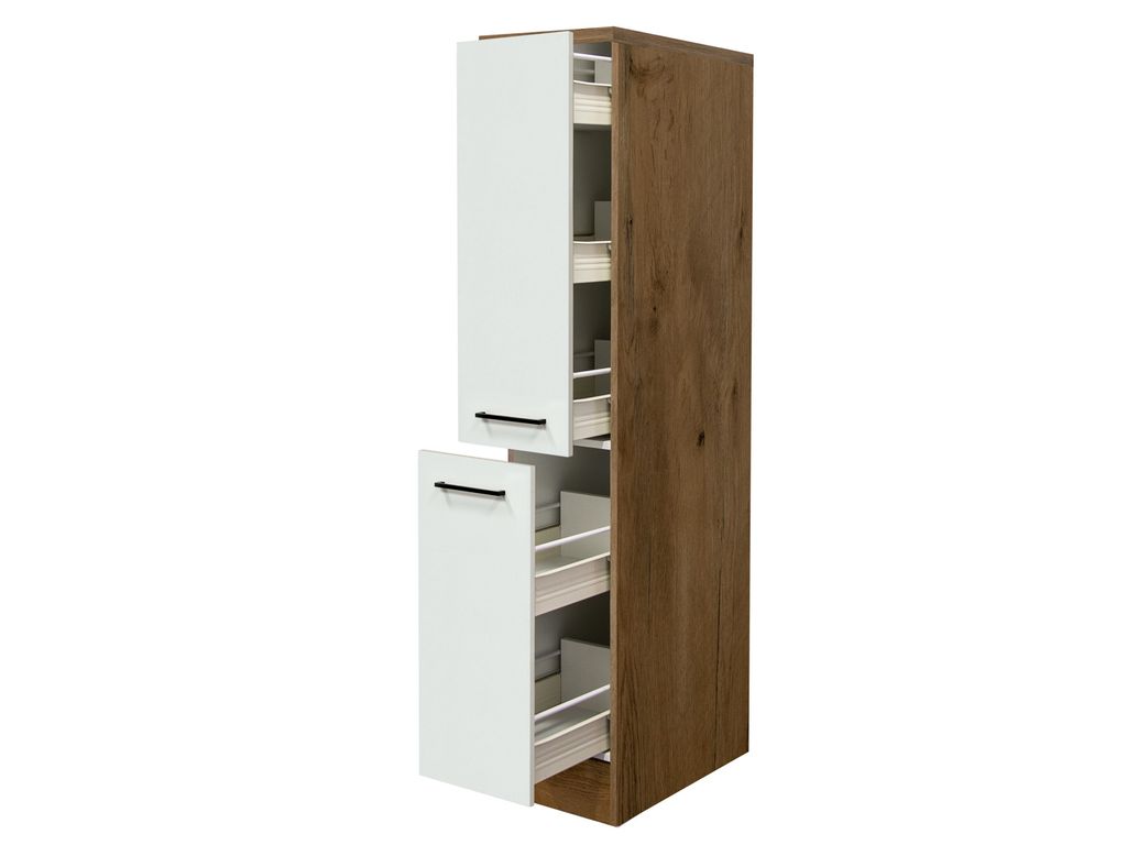 Demi Apothekerschrank Küche - 30 cm breit - Magnolia Matt Lancelot Oak – Vintea