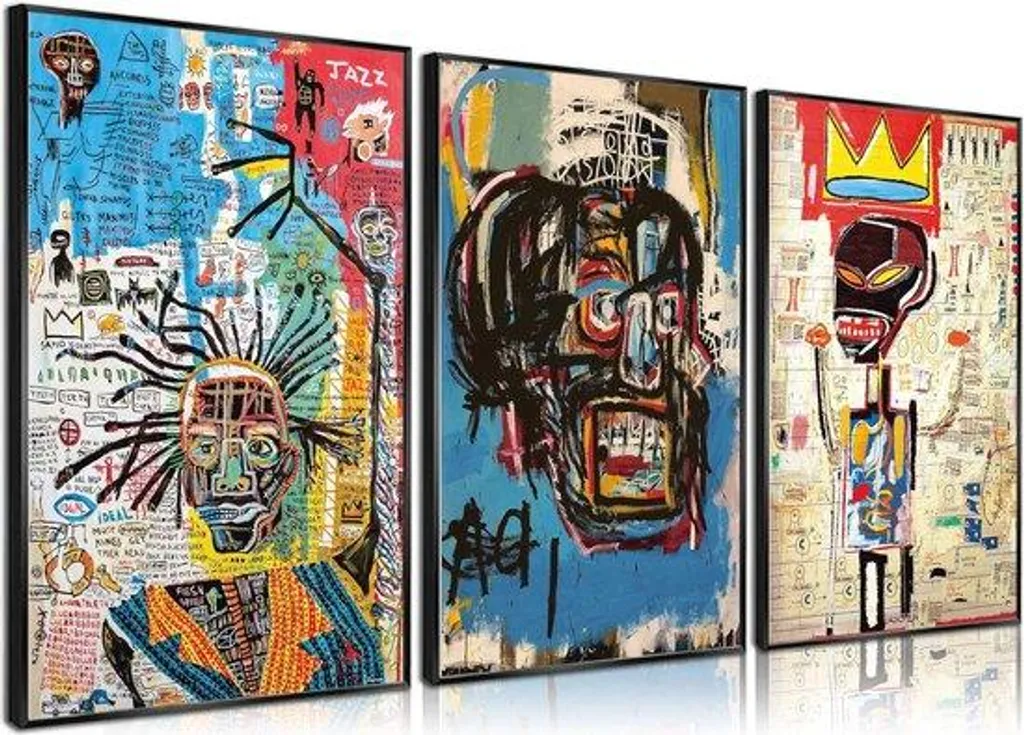 Art mural abstrait bleu pour bureau professionnel et salon moderne