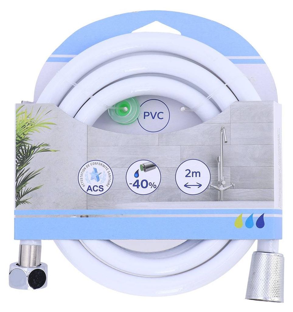 Pvc-brauseschlauch 200cm - weiss - Tendance