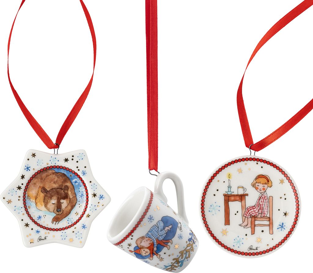 Hutschenreuther Weihnachten 2025 Mini-Set - 3 Sterne Mit Weihnachtsspielen