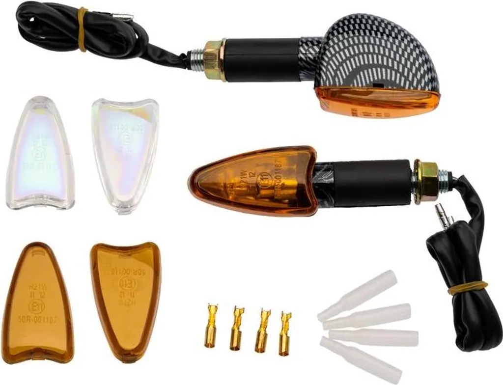 Obturateurs de clignotants PUIG pour SUZUKI GSX-R750 Look Carbone