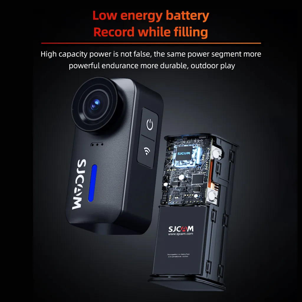 Mini caméra de sport étanche SJCAM C110+ 4K pour activités aquatiques