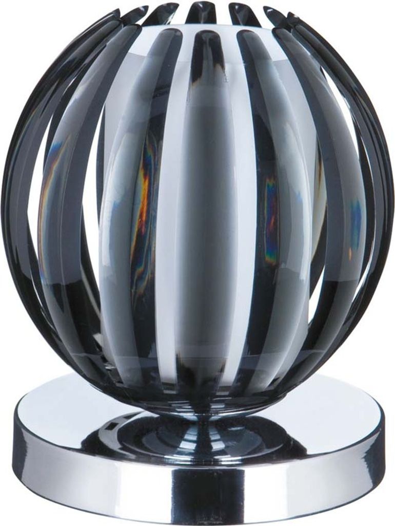 Zeitgenössische Abatjour Artiglio Stahl Chrom Räucherglas 1 Licht G9