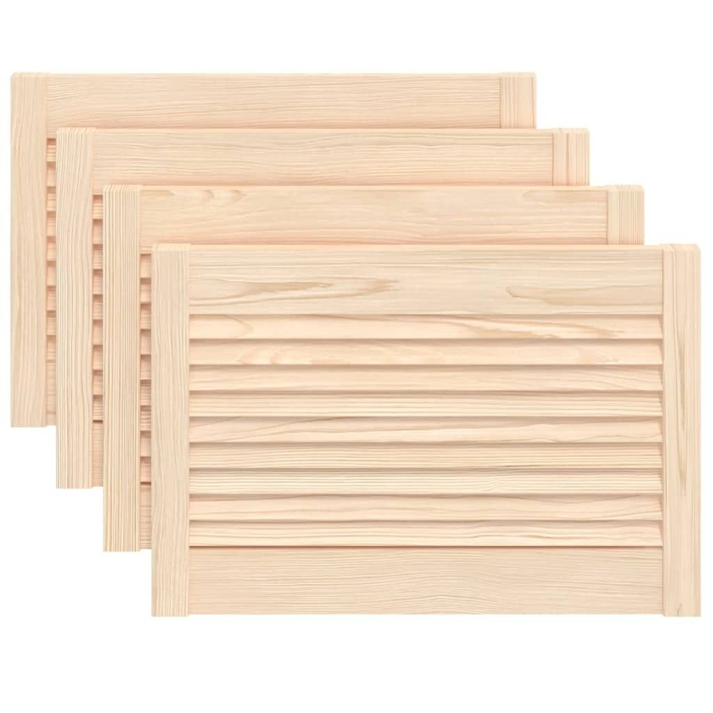 vidaXL Schranktüren Lamellen-Design 4 Stk. 39,5x59,4 cm Massivholz