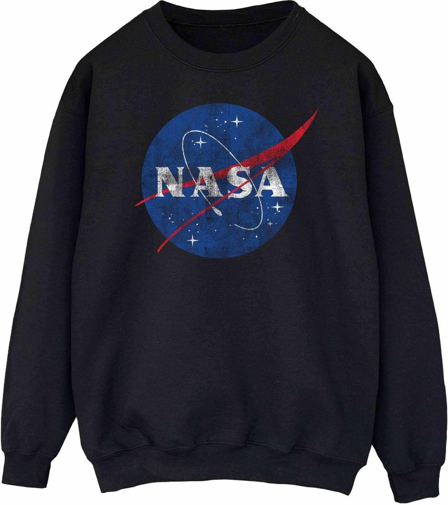 NASA - Sweatshirt Used-Look für Damen BI2196 (M) (Schwarz)