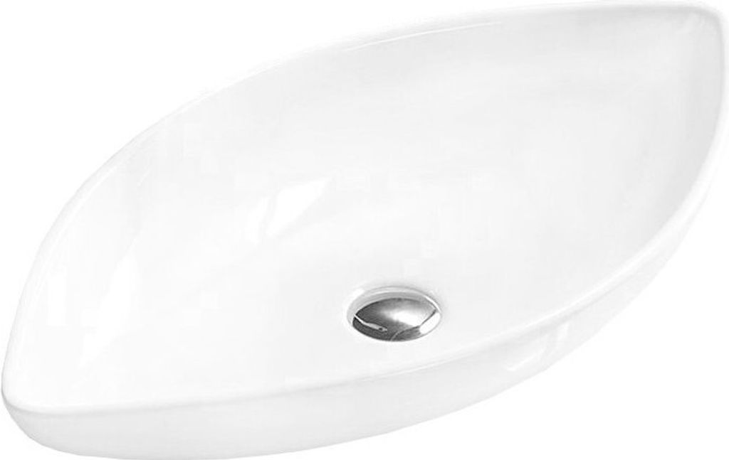Mexen Ivone Aufsatzwaschbecken 70 x 37 cm, Weiß - 21487000