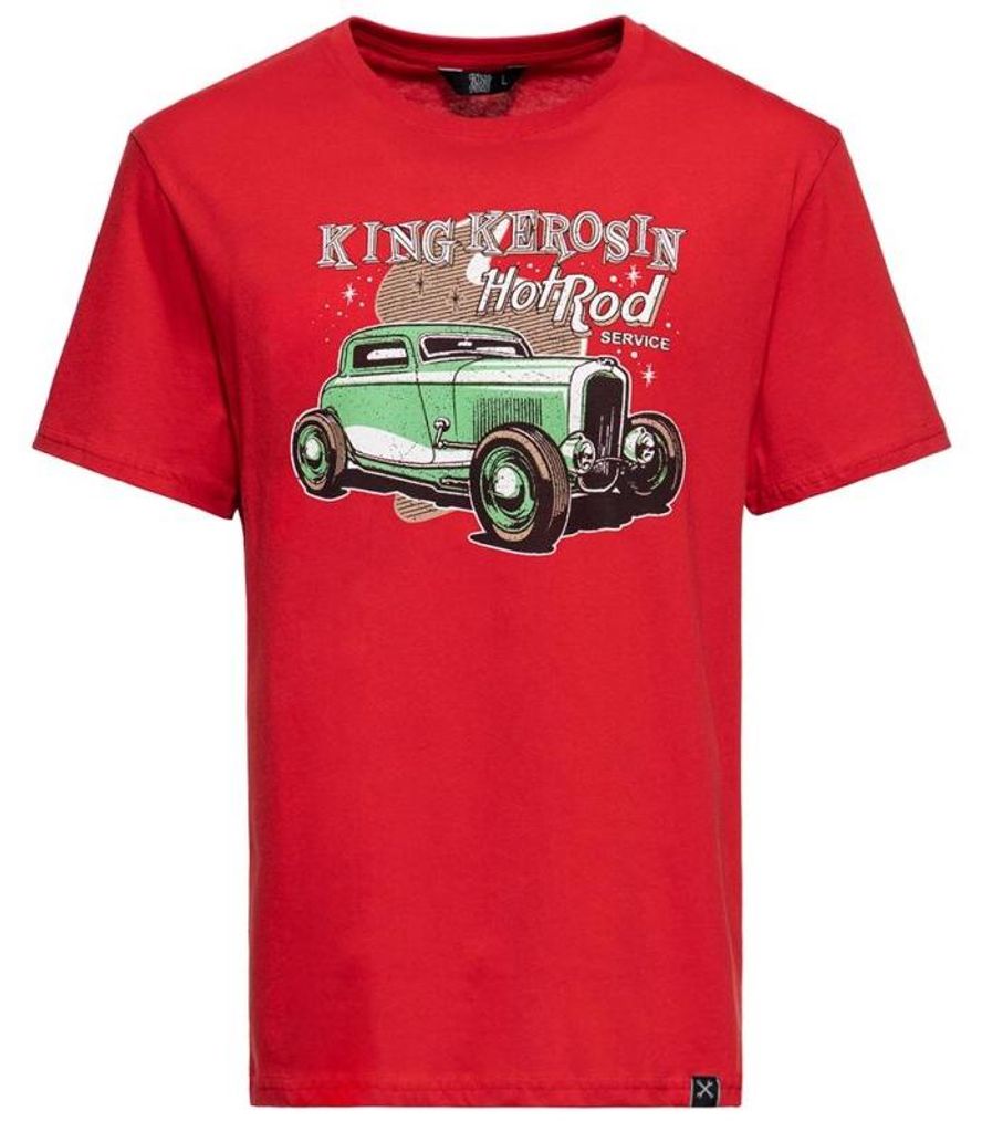 King Kerosin T-Shirt - Hot Rod Service Rot M Produktbild 