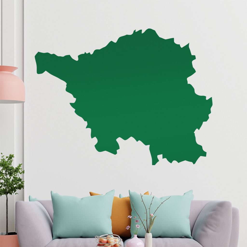 KIWISTAR Bundesland Saarland - Saarbrücken Wandtattoo in 6 Größen - Wandaufkleber Wall Sticker - Dekoration, Küche, Wohnzimmer, Schlafzimmer, B...