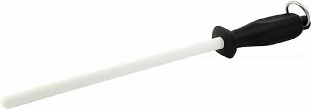 Robert Herder Keramik-Schleifstab - Schärfstahl für Molenmesser - 26cm, Rutschfester Griff