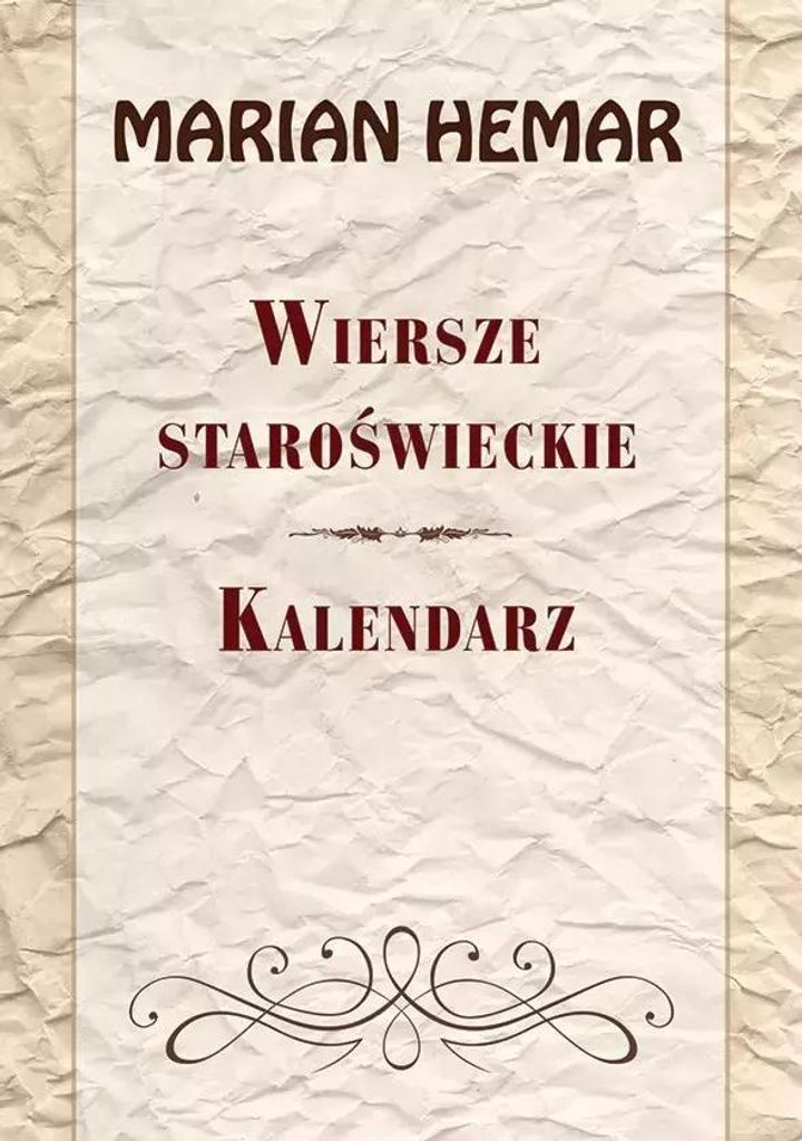 Wiersze staroświeckie. Kalendarz