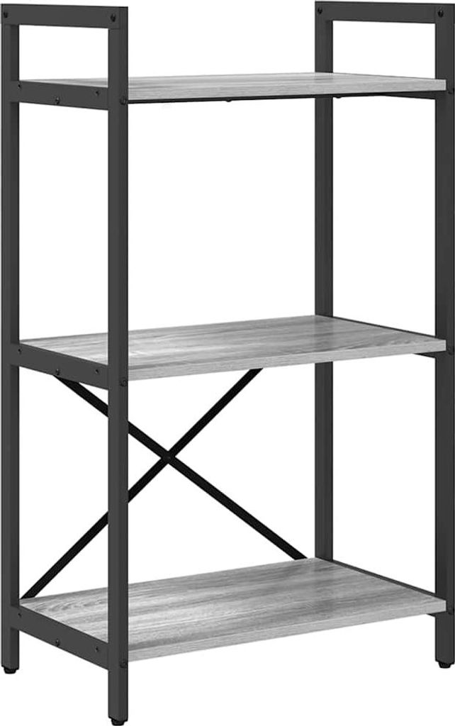 Bücherregal Graues Sonoma 56 x 34 x 96 cm Holzwerkstoff