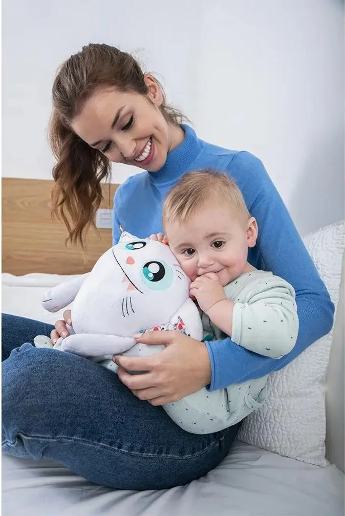 Peluche Douce Miniland Ami Teddy Multicolore - Design Ergonomique Bébé - 8