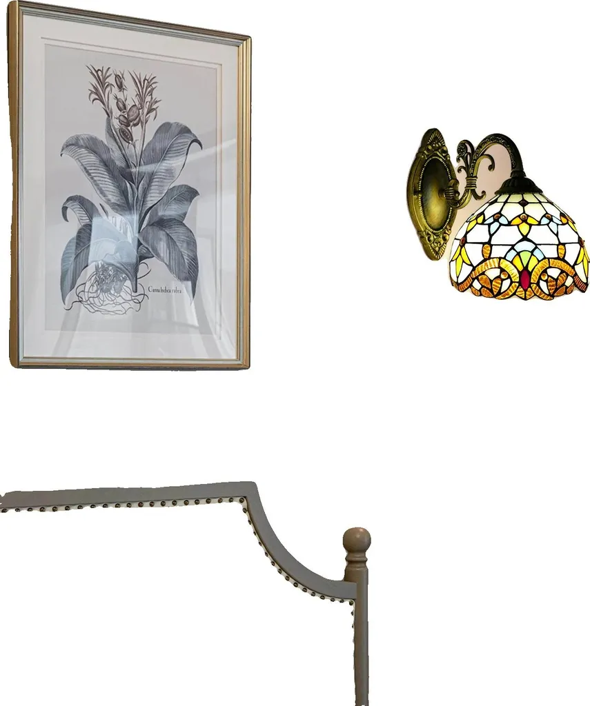 Applique murale 220V anti-éblouissement en verre et métal pour entrée
