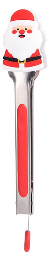 Grillzange aus Edelstahl mit Silikonspitzen, ideal zum Servieren von Salaten und Steaks, für Weihnachtsfeiern und den Innen- und Außenbereich.