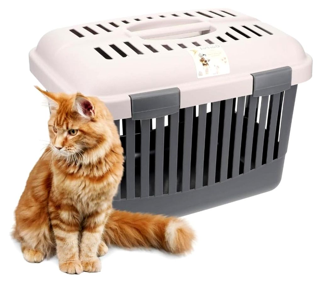 Transportbox mit Oberöffnung für Hunde, Katzen und Kleintiere