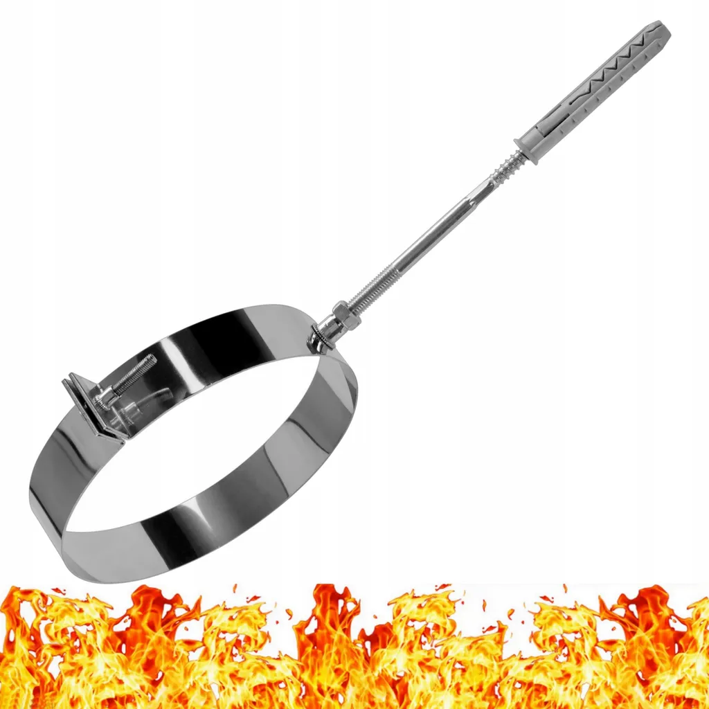 Morsetto Inox 140 mm Parete - Risolvi le Vibrazioni del Tubo