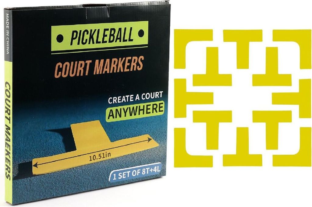 Merco Court Marker Kit żółte linie do gry w pickleball 1 Zdjęcie produktu 