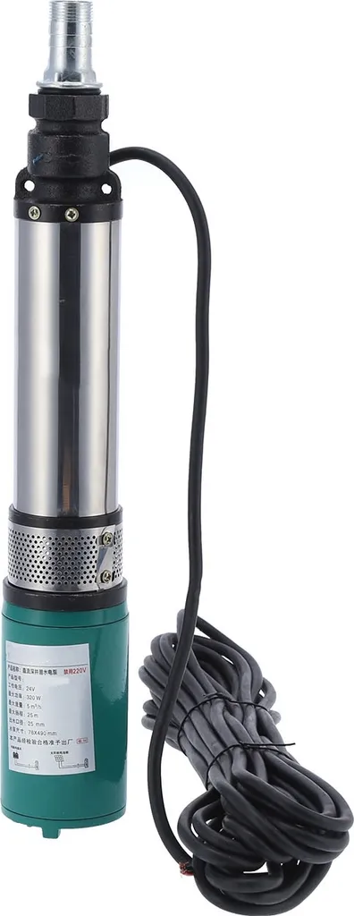 Pompe Solaire DC 4SYDC24V/S5-25 Submersible 24V pour Puits Profonds
