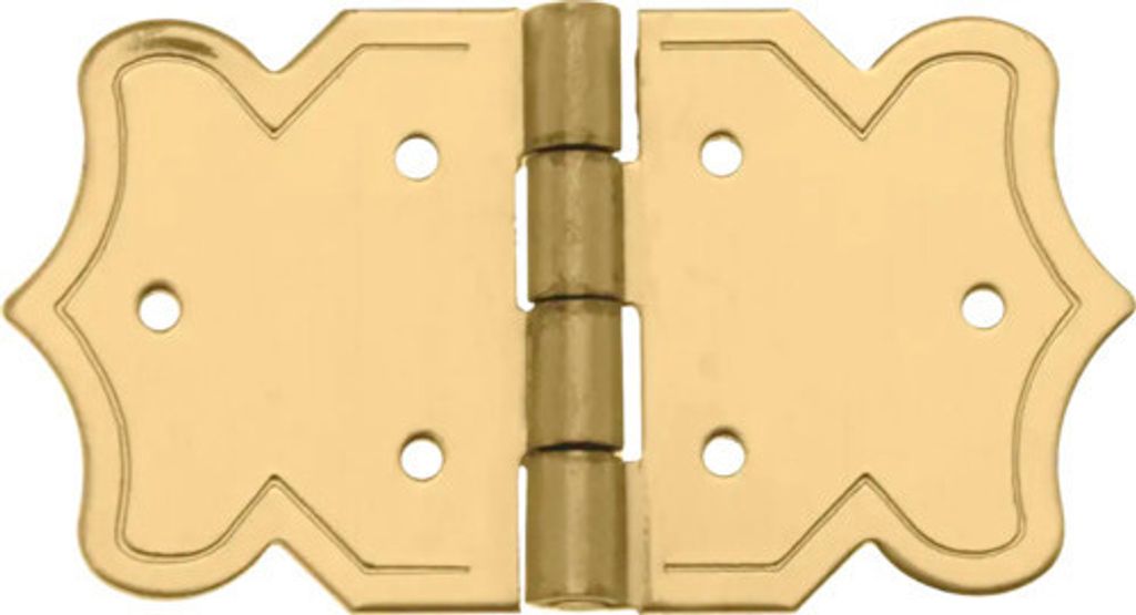 Zierscharnier nagelbar gold 37x20 mm 2 Stück