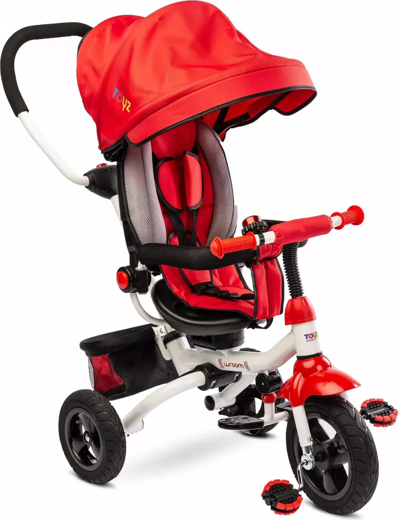 Tricycle de promenade Toyz WROOM rouge idéal pour les sorties au parc