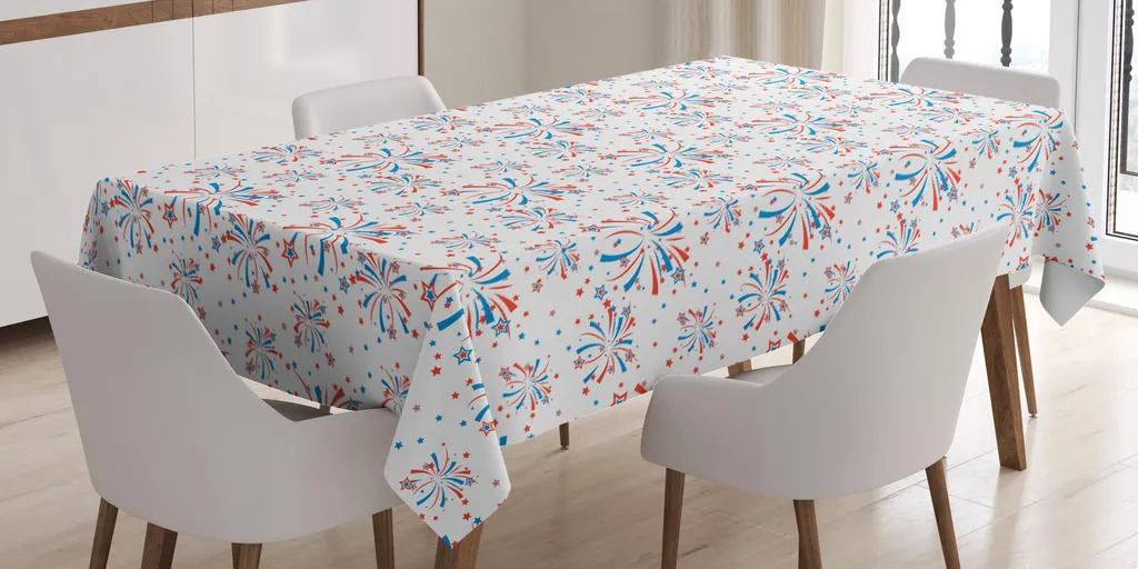 Tovaglia Antimacchia ABAKUHAUS 4 Luglio - Lavabile 140x200 cm