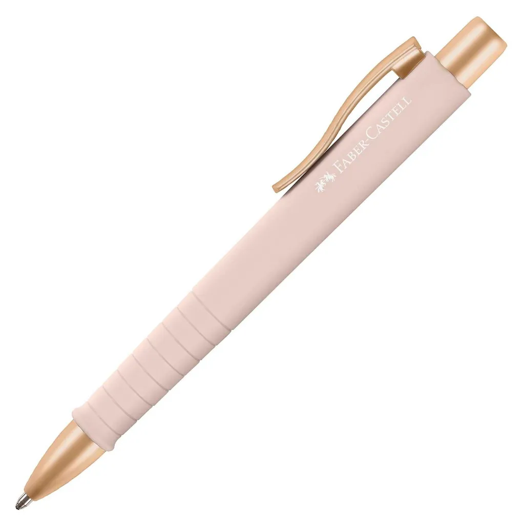 Penna A Sfera Faber-Castell Poly Ball XB, Colore Rosa, Forma Triangolare Ergonomica, Superficie Antiscivolo, Inchiostro Blu Indelebile, Con Mina Di Ricambio - 3