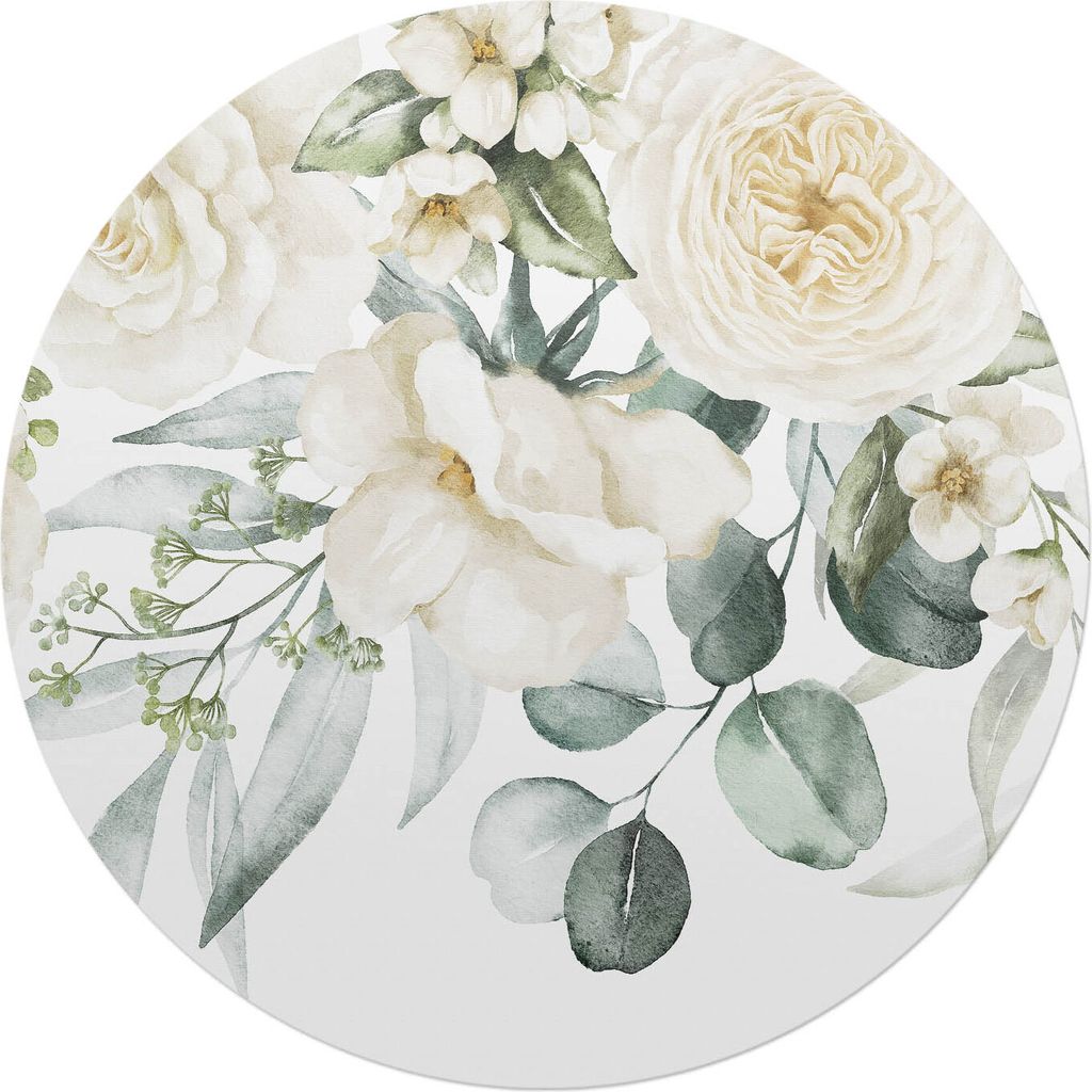 Florales Vintage-Muster – Bodenschutzmatte – Stuhlunterlage – Bürostuhlmatte – Rutschfeste Bodenmatte – Schutzmatte für Hartboden – f...