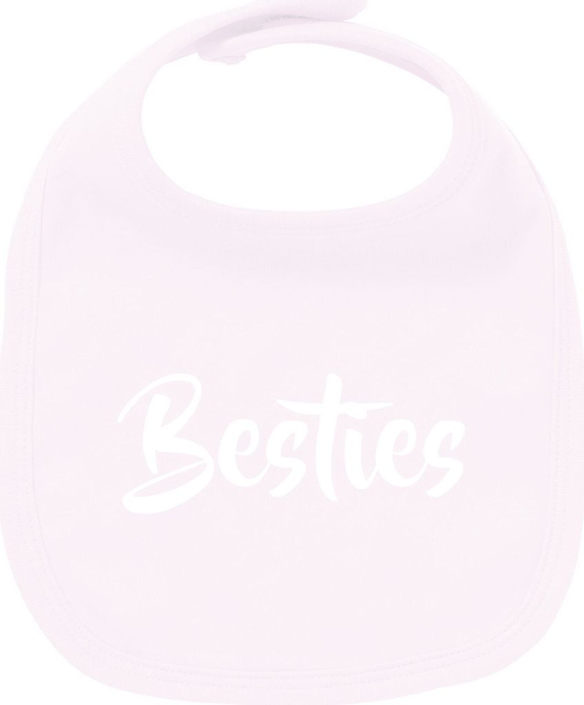 Huuraa Unisex Babylatz Bestie Besty Geschenk Babypink Baumwolle Bestie Mitbringsel