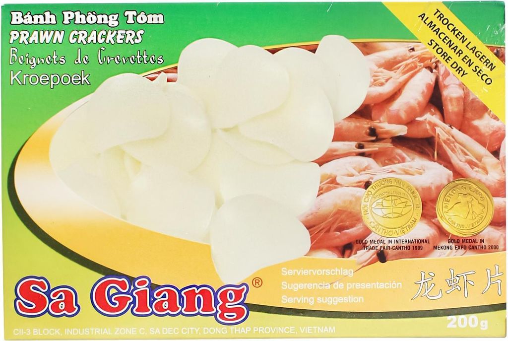 SA GIANG Garnelenchips, unfrittiert (Kroepoek) 200g | Produktbild 