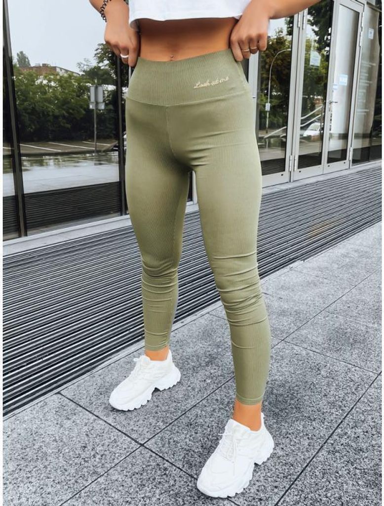 Dstreet Sport-Leggings für Frauen Look at me grün M/L