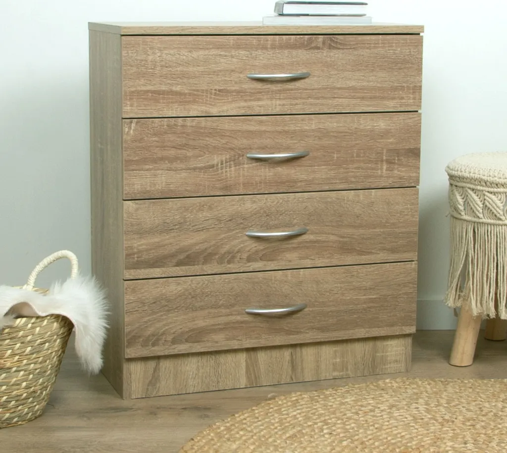 Armoire Perugia avec tiroirs pour optimiser le rangement de la chambre