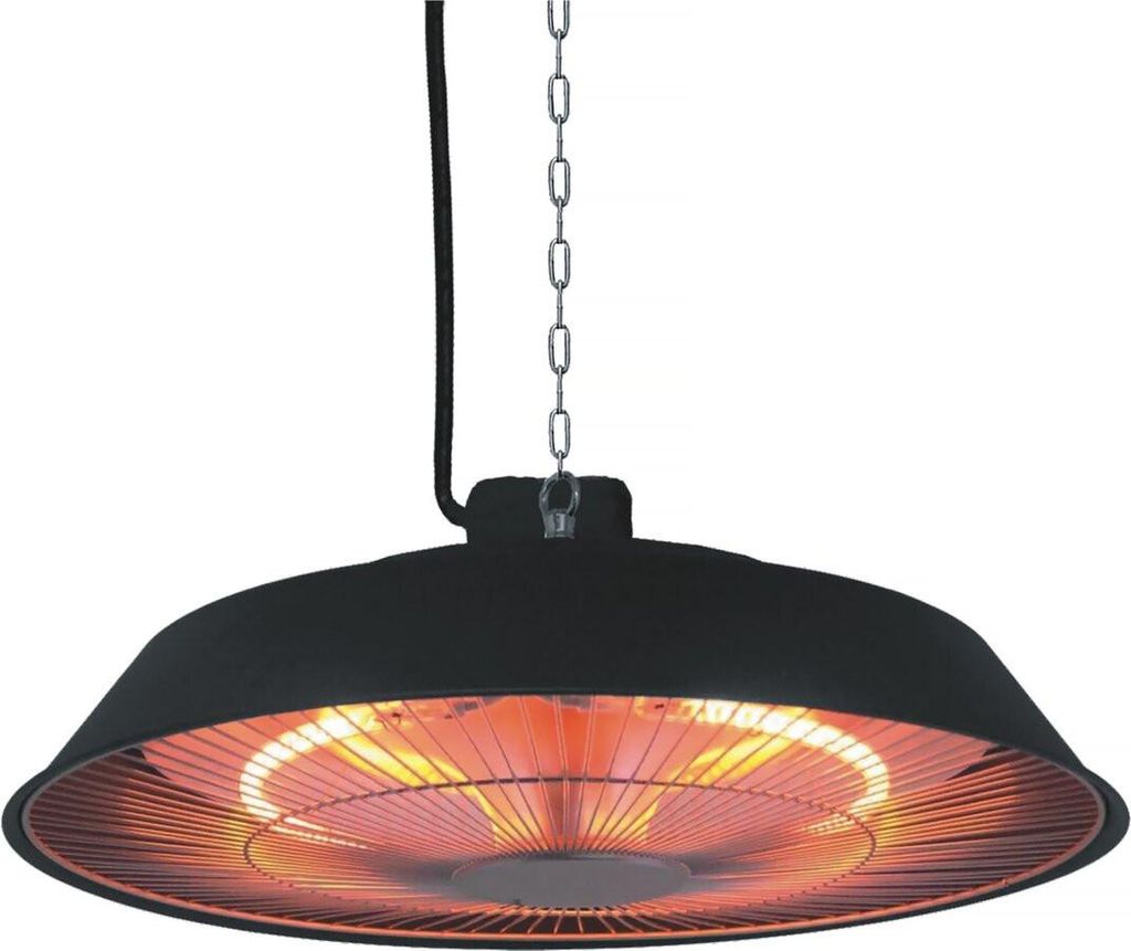 Riscaldatore elettrico sospeso- 1500W - Nero Immagine del prodotto 
