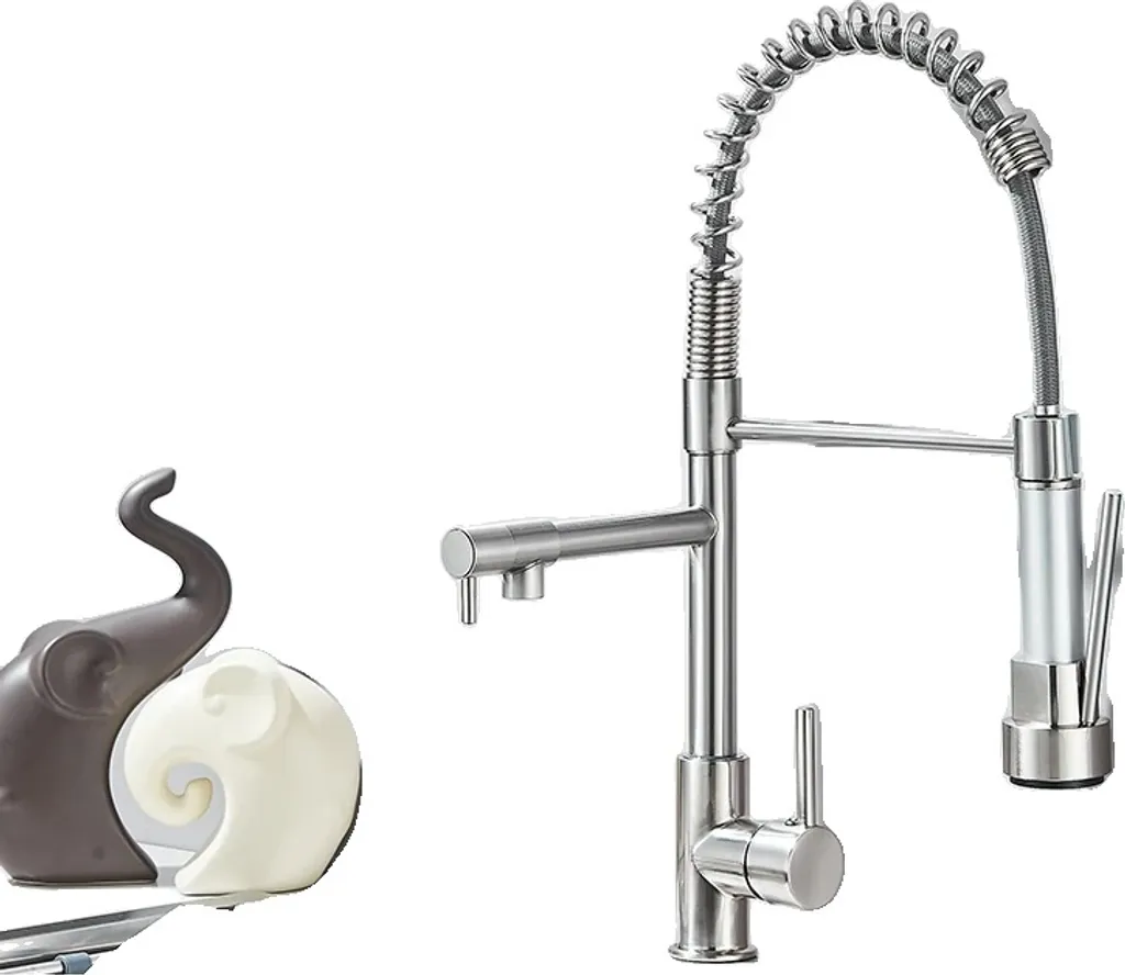 Miscelatore Cucina Nichel Spazzolato con Doccetta Estraibile - Qualità Italiana