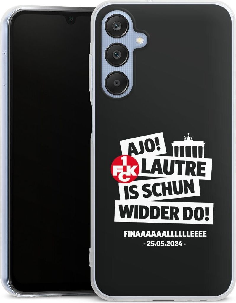 DeinDesign Handyhülle für Samsung Galaxy A25 5G Silikon Hülle Case Smartphone Schutzhülle 1. FC Kaiserslautern 1. FCK Pokal Finale 2024