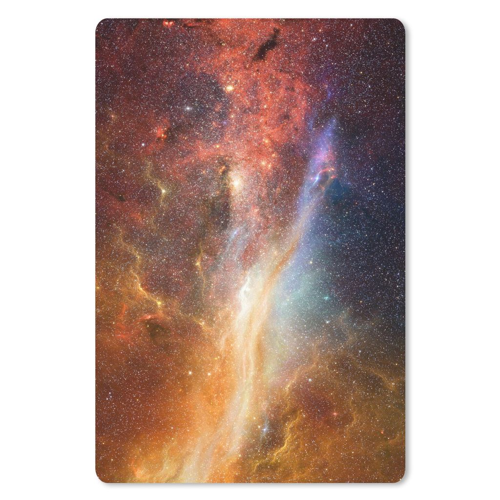 MuchoWow Mauspad Mousepad Raum - Licht - Sterne 18x27 cm - Mousepads - Maus Mat - Pad - Mausunterlage