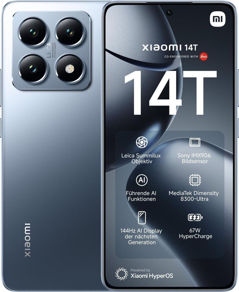 Xiaomi 14T 256GB Titan Blue Zdjęcie produktu 