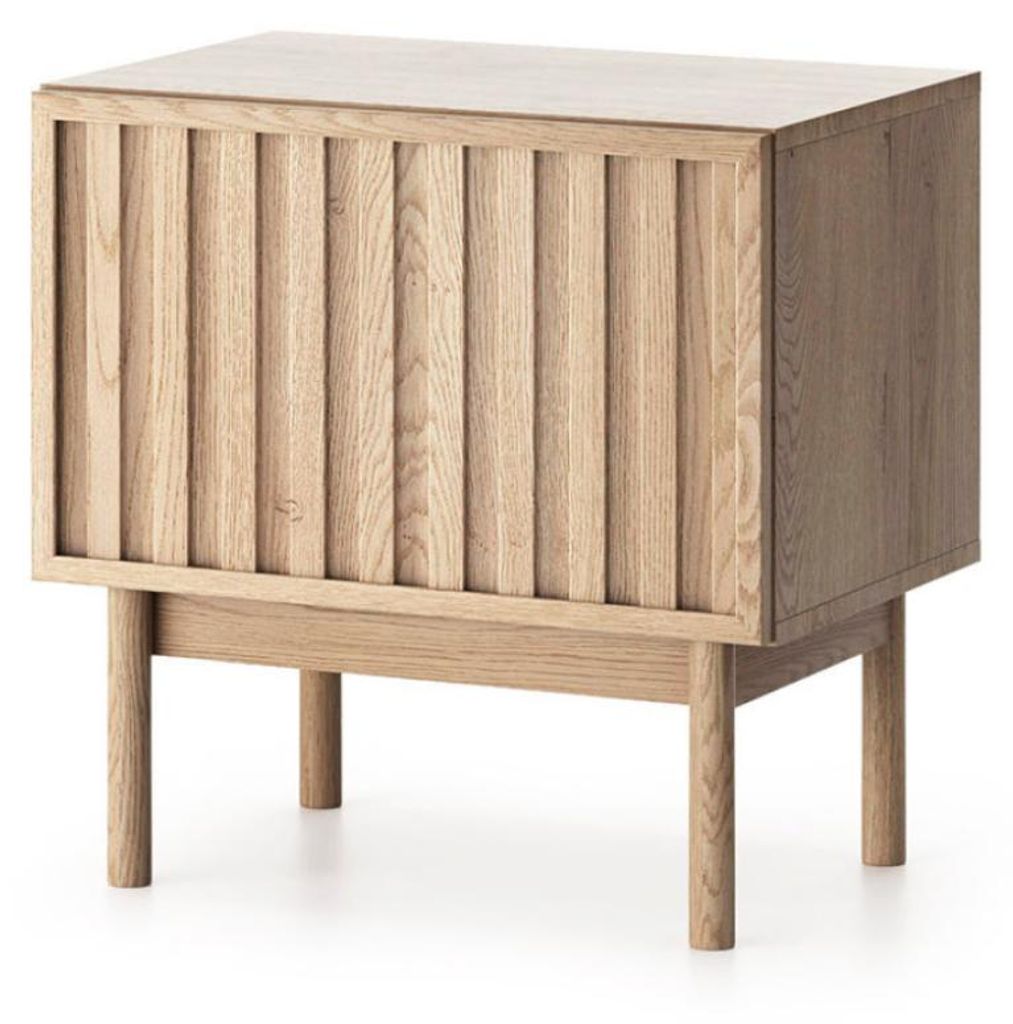 Table de chevet CALMA - chêne crémone Image du produit 