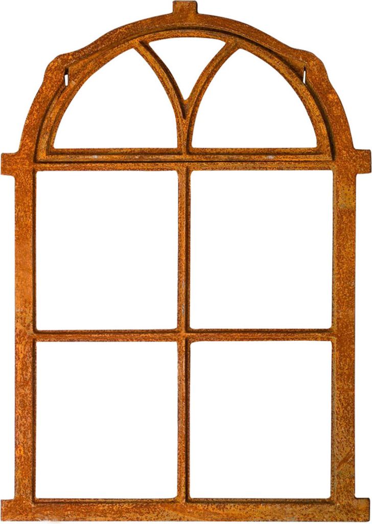 Nostalgie Stallfenster 54x77cm Klappe Eisenfenster Rahmen rostig Antik-Stil