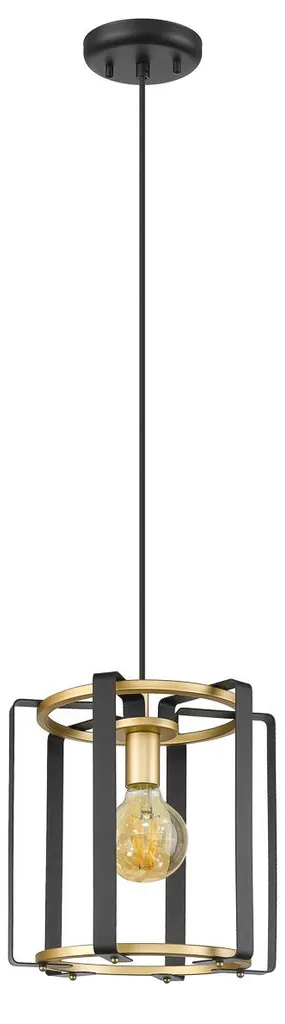Lampe PRIMERO PND-44003-1-BK-GD pour moderniser un salon sombre