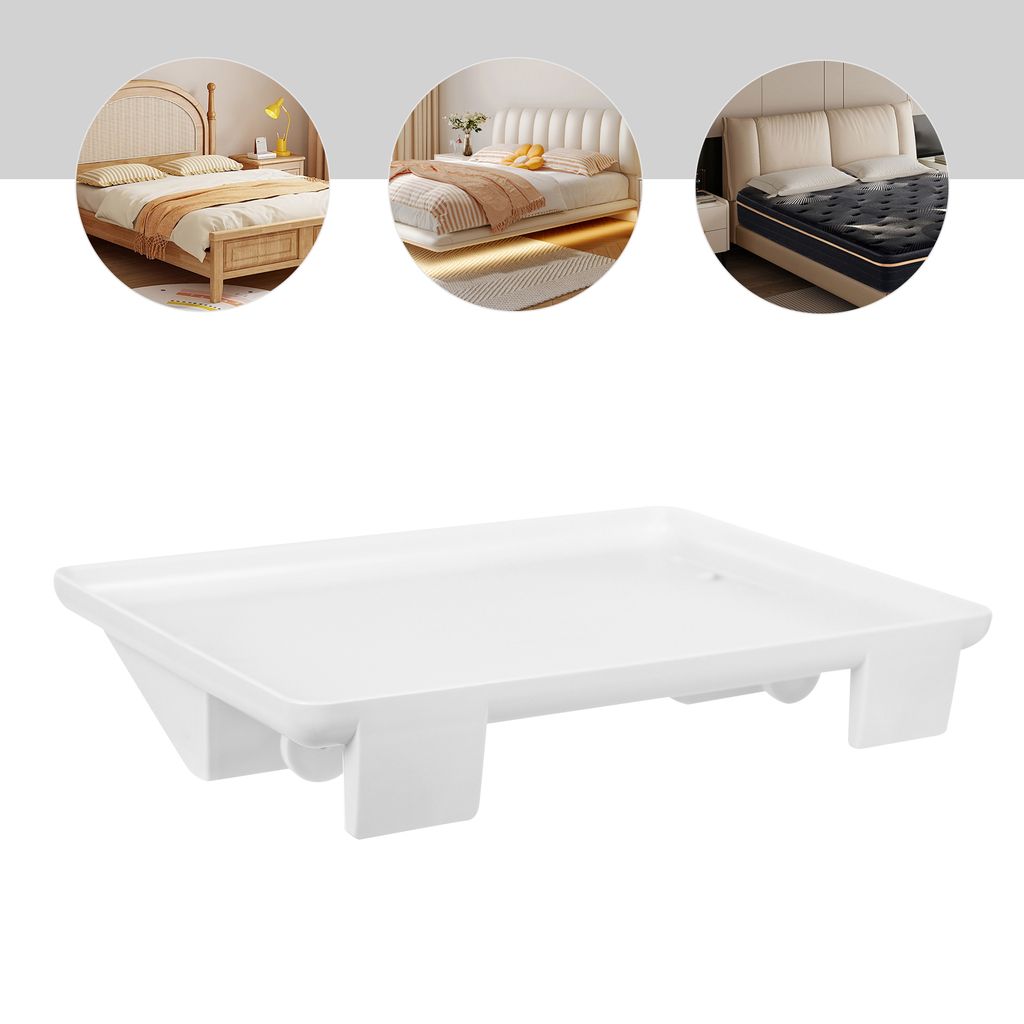 Nachttisch-Regal 32*23.3*5.3cm Regal Befestigung am Bett (Weiß)